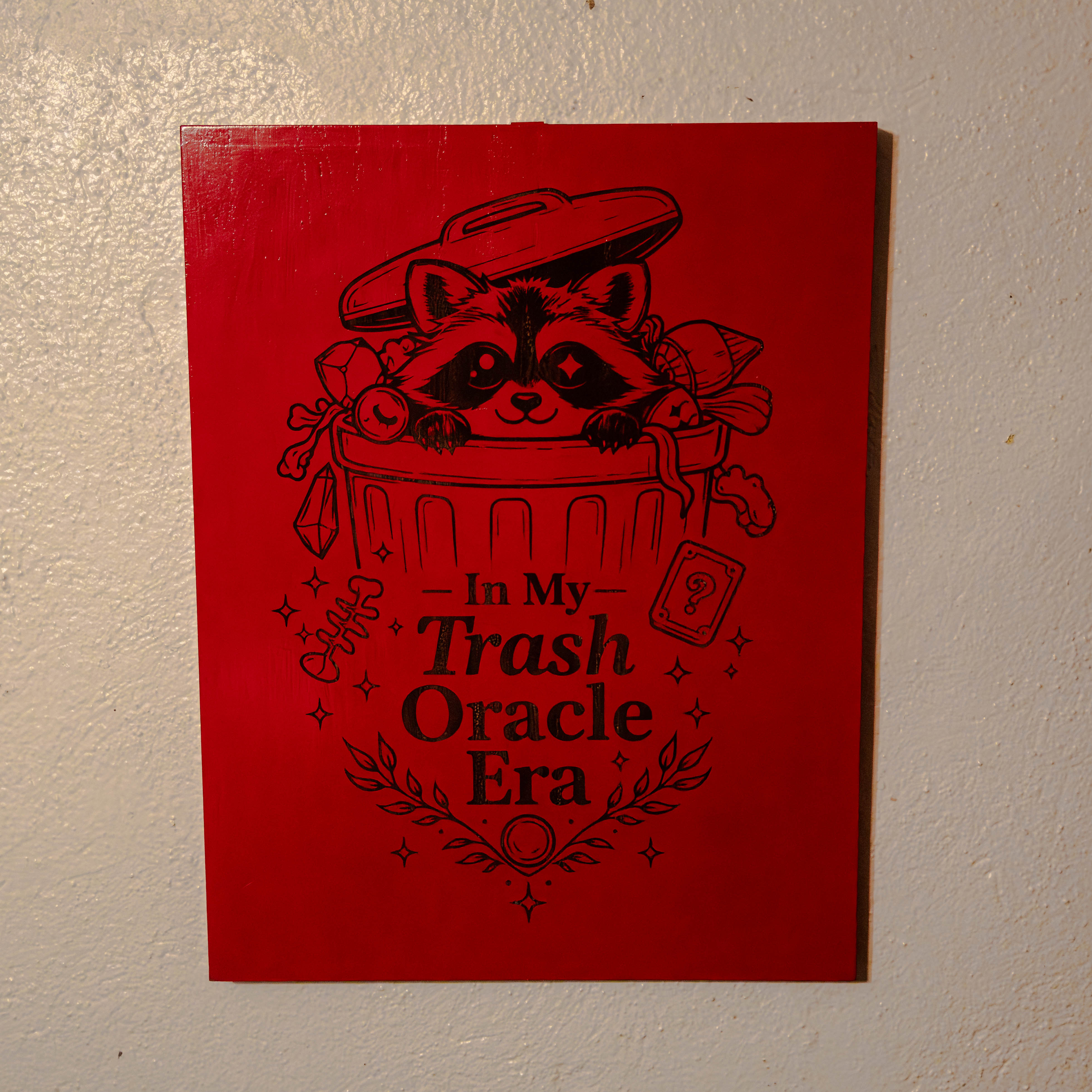 Laser engraved wooden sign rehabilitation project by Neurospice Design Shop